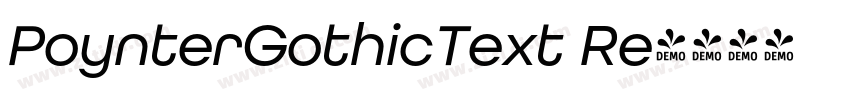 PoynterGothicText Re字体转换